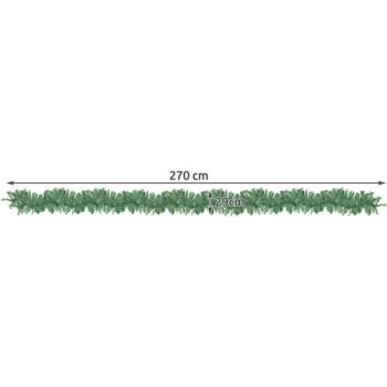 1Mcz Vánoční girlanda umělá 3 metry zelená (green)