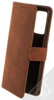 1Mcz Velvet Book flipové pouzdro pro Samsung Galaxy A33 5G hnědá (brown)