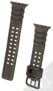 1Mcz Waves silikonový řemínek pro Apple Watch 38mm, Watch 40mm, Watch 41mm černá (black)