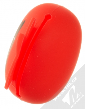 1Mcz YJ-01 Steven stereo sluchátka s konektorem Jack 3,5mm červená (red) silikonové pouzdro seshora