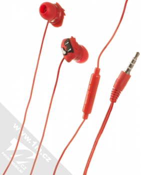 1Mcz YJ-01 Steven stereo sluchátka s konektorem Jack 3,5mm červená (red) sluchátka