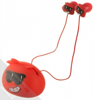 1Mcz YJ-01 Steven stereo sluchátka s konektorem Jack 3,5mm červená (red)