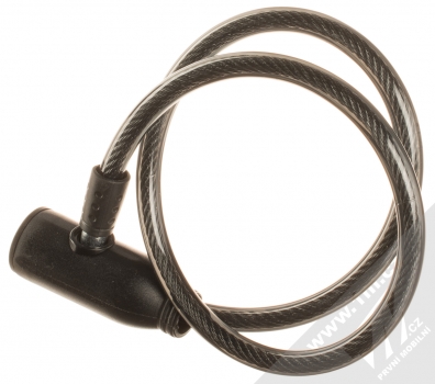 1Mcz ZKK-001 kabelový zámek s uzamykáním klíčem na koloběžku, kolo, motocykl a skútr černá (black) zezadu