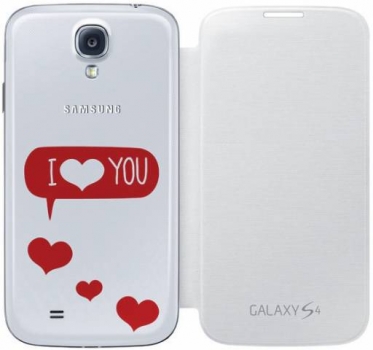 Samsung ENMSVILY-EF-FI950BWEGWW I Love You Bianca Samsung Galaxy S4 white