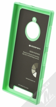 Goospery Jelly Case TPU ochranný silikonový kryt pro Nokia Lumia 830 mátově zelená (mint) zepředu