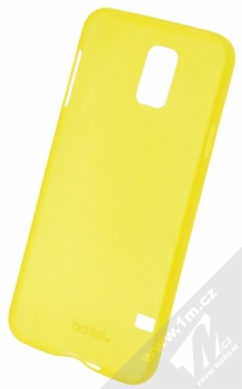 Jekod UltraThin PP Case ochranný kryt s fólií na displej pro Samsung Galaxy S5, Galaxy S5 Neo žlutá (yellow) zepředu