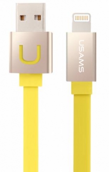 USAMS UC Brilliant plochý USB kabel s Apple Lightning konektorem konektory