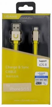 USAMS UC Brilliant plochý USB kabel s Apple Lightning konektorem krabička