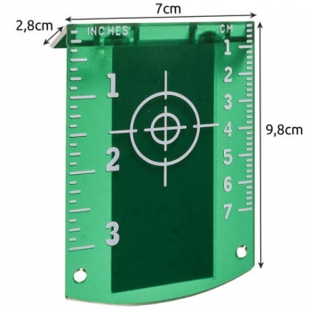 Bigstren Cílový terč pro lasery se zeleným paprskem zelená (green) rozměry