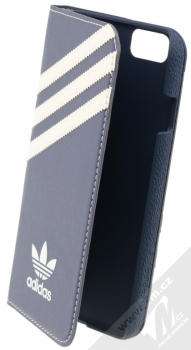 Adidas Booklet Case Suede flipové pouzdro pro Apple iPhone 6, iPhone 6S (BA5667) modro bílá (blue white)