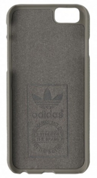 Adidas Hard Case Suede Moulded ochranný kryt pro Apple iPhone 6, iPhone 6S (S46486) šedá (grey) zepředu