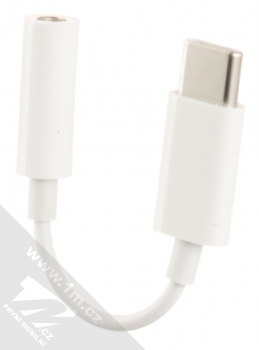 Apple USB-C to Headphone Jack originální adaptér z USB Type-C na jack 3,5mm bílá (white) zezadu