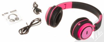 ART AP-B04-P Bluetooth Stereo headset černá růžová (black pink) balení