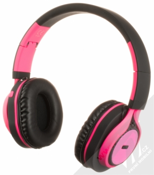 ART AP-B04-P Bluetooth Stereo headset černá růžová (black pink) zezadu