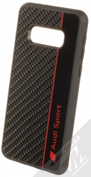 Audi R8 Carbon Fibre Case ochranný kryt pro Samsung Galaxy S10e (AUS-TPUPCS10E-R8/D1-BK) černá červená (black red)