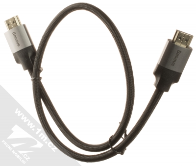 Baseus Visual Enjoyment 4K-HDMI Cable opletený HDMI kabel délky 50cm (WKSX000013) šedá černá (grey black) komplet