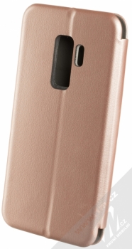 Beeyo Book Diva flipové pouzdro pro Samsung Galaxy S9 Plus růžově zlatá (rose gold) zezadu