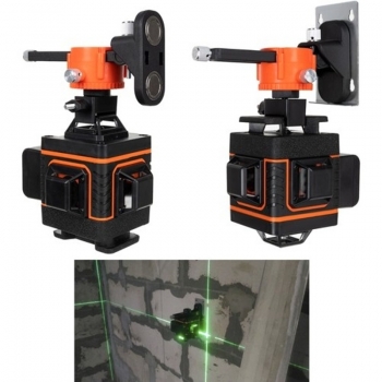1Mcz Bigstro Laser Level 4D Křížový nivelační laser 16řádkový 360stupňový černá oranžová (black orange)