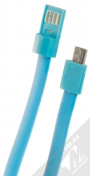 Blue Star Bracelet malý USB kabel s USB Type-C konektorem ve formě náramku na ruku modrá (blue) konektory