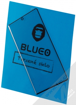 Blueo 3D Mr. Monkey 3D Curved Hot Bending Craft Tempered Glass ochranné tvrzené sklo na kompletní zahnutý displej pro Samsung Galaxy Note 10 Plus černá (black)