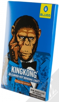 Blueo 3D Mr. Monkey 3D Curved Hot Bending Craft Tempered Glass ochranné tvrzené sklo na kompletní zahnutý displej pro Samsung Galaxy Note 9 černá (black) krabička