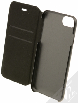 BMW M Tricolor Carbon BookType Case flipové pouzdro pro Apple iPhone 7 (BMFLBKP7MSSCA) černá (carbon black) otevřené