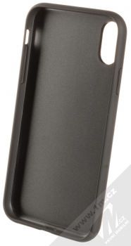 BMW Signature Perforated Leather ochranný kryt z pravé kůže pro Apple iPhone XR (BMHCI61PEBOBK) černá (black) zepředu
