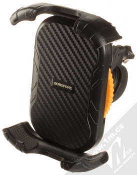 Borofone BH59 držák na kolo, koloběžku, motocykl, skútr pro mobilní telefon od 4,5 do 6,7 palců černá žlutá (black yellow)