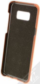 Bugatti Londra Full Grain Leather Snap Case ochranný kryt z pravé kůže pro Samsung Galaxy S8 Plus hnědá (cognac) zepředu