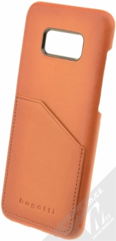 Bugatti Londra Full Grain Leather Snap Case ochranný kryt z pravé kůže pro Samsung Galaxy S8 Plus hnědá (cognac)