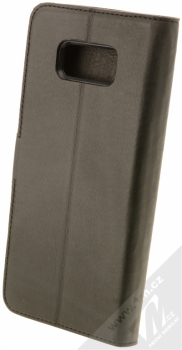 Bugatti Zurigo Full Grain Leather Booklet Case flipové pouzdro z pravé kůže pro Samsung Galaxy S8 Plus černá (black) zezadu