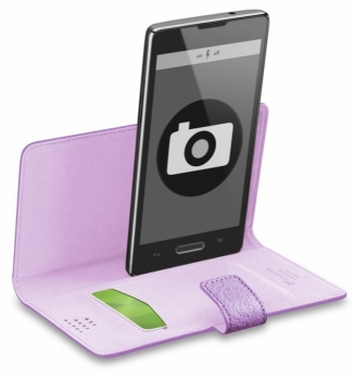 CellularLine Book Uni Style 3XL univerzální flipové pouzdro pro mobilní telefon, mobil, smartphone fialová (violet)