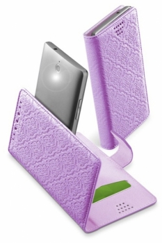 CellularLine Book Uni Style 3XL univerzální flipové pouzdro pro mobilní telefon, mobil, smartphone fialová (violet)