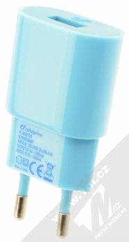 CellularLine Style&Color USB Charger nabíječka do sítě s USB výstupem 1A modrá (blue) zezadu