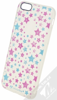 CellularLine Style Stars ochranný kryt s motivem hvězd pro Apple iPhone 6, iPhone 6S průhledná (transparent)