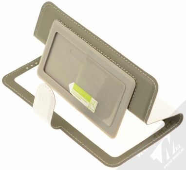 Celly View Unica XL univerzální flipové pouzdro pro mobilní telefon, mobil, smartphone bílá (white) stojánek