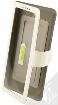 Celly View Unica XL univerzální flipové pouzdro pro mobilní telefon, mobil, smartphone bílá (white)