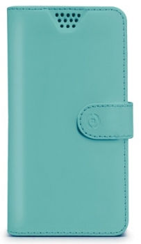 Celly Wally Unica L univerzální flipové pouzdro pro mobilní telefon, mobil, smartphone tyrkysová (turquoise)