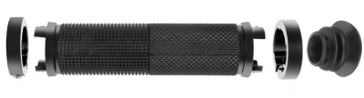 1Mcz RV-002 Sportovní protiskluzové gripy, rukojeti, úchyty na řídítka 2ks černá (black)