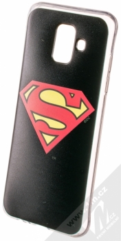 DC Comics Superman 002 TPU ochranný silikonový kryt s motivem pro Samsung Galaxy A6 (2018) černá (black)
