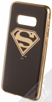DC Comics Superman 004 TPU pokovený ochranný kryt pro Samsung Galaxy S10e černá zlatá (black gold)