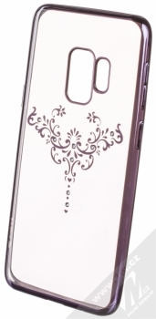 Devia Crystal Soft Case Iris pokovený ochranný kryt s motivem pro Samsung Galaxy S9 černá (gunmetal black)