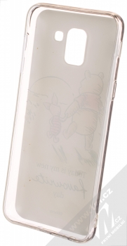 Disney Medvídek Pú a Prasátko 012 TPU ochranný silikonový kryt s motivem pro Samsung Galaxy J6 (2018) bílá (white) zepředu