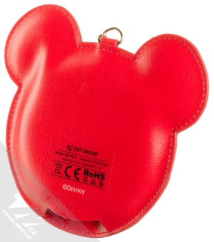 Disney Mickey Mouse Pendant Power Bank záložní zdroj 2200mAh jako přívěšek s motivem červená (red) zezadu