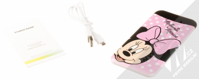 Disney Minnie Mouse 001 Power Bank záložní zdroj 6000mAh s motivem růžová (pink) balení