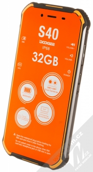 Doogee S40 32GB oranžová (fire orange) šikmo zepředu