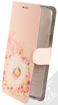Fixed Fit Dušinka Jasmínka flipové pouzdro s motivem pro Samsung Galaxy A6 (2018) světle růžová (light pink)