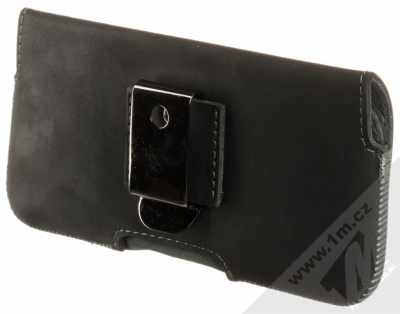Fixed Posh 5XL PLUS horizontální pouzdro na opasek pro mobilní telefon, mobil, smartphone (RPPOHP-001-5XL+) černá (black) zezadu
