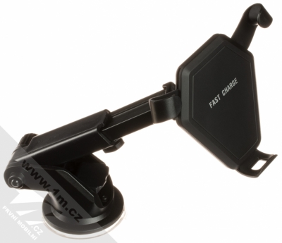 Forcell Arm Wireless Charger univerzální držák s bezdrátovým nabíjením na palubní desku a do mřížky ventilace automobilu černá (black) maximální délka ramena
