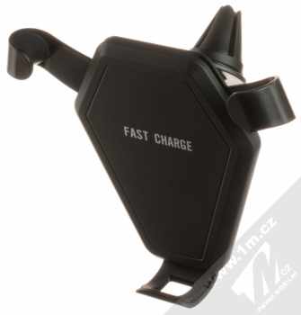 Forcell Arm Wireless Charger univerzální držák s bezdrátovým nabíjením na palubní desku a do mřížky ventilace automobilu černá (black) s držákem do ventilace